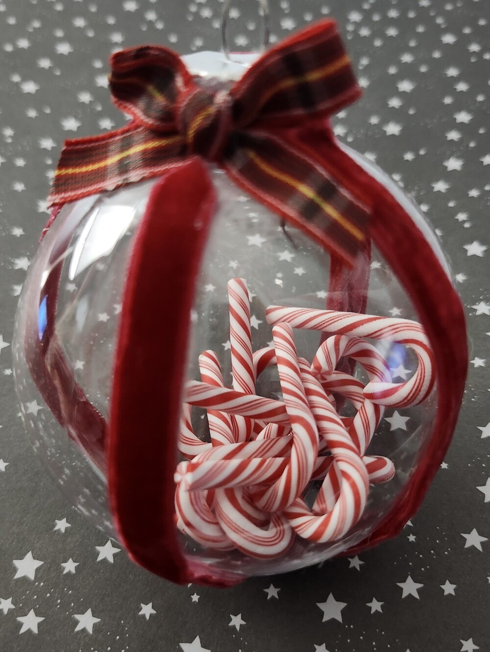 Candycane Christmas Ornament Handcrafted